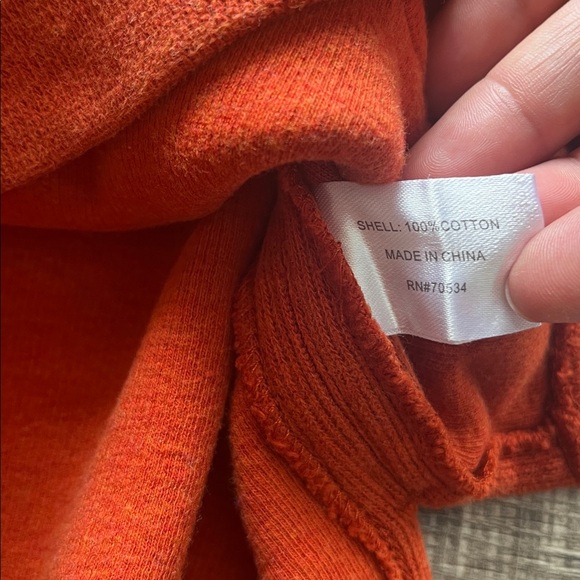 Orvis Burnt Orange V-Neck Sweater, Women’s Size S - Picture 9 of 13
